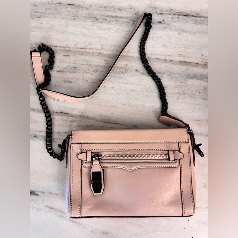 Rebecca Minkoff Blush Crossbody Bag with Black Accents